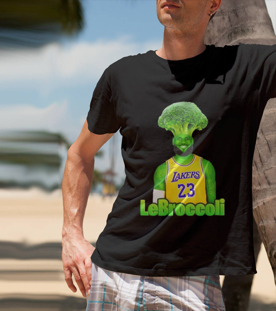 LeBron James Los Angeles Lakers LeBroccoli Lebron 23 NBA Basketball T-Shirt