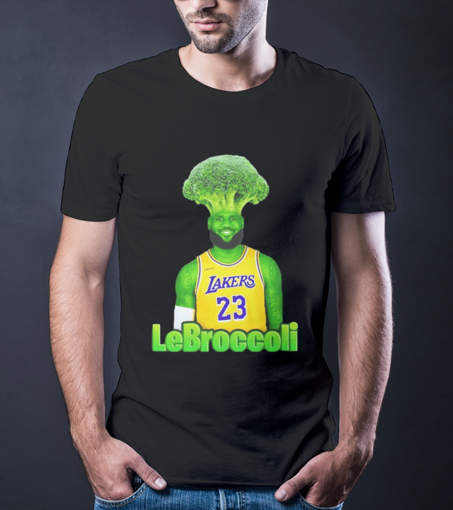 LeBron James Los Angeles Lakers LeBroccoli Lebron 23 NBA Basketball T-Shirt