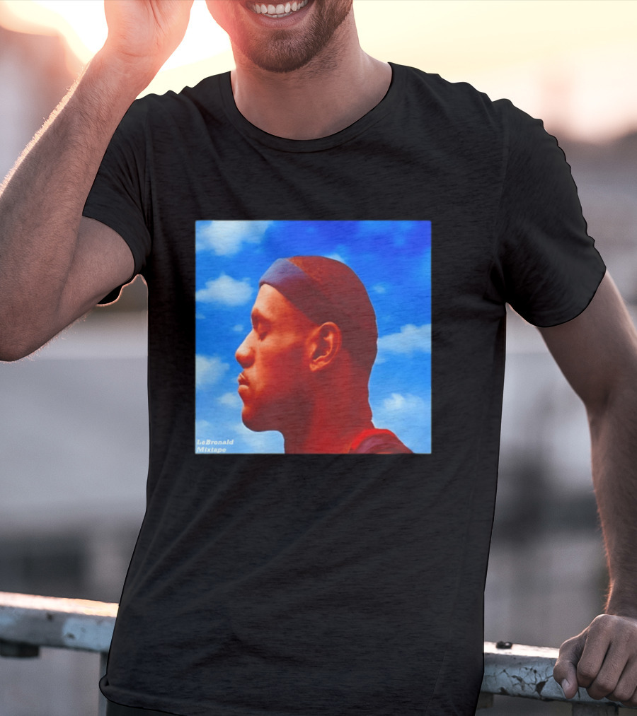 LeBron James LeBronald Mixtape Nothing Was LeSame Los Angeles Lakers Sky T-Shirt