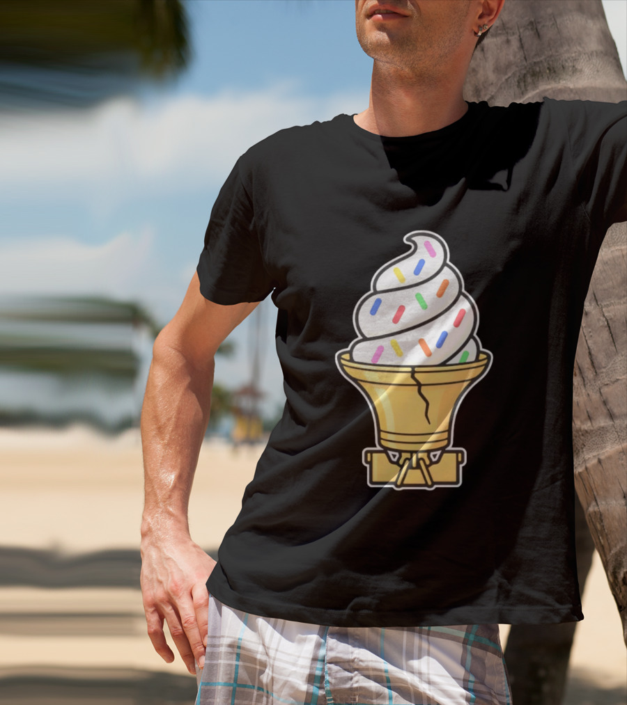 Liberty Bell Ice Cream Cone With Sprinkles Philly T-Shirt