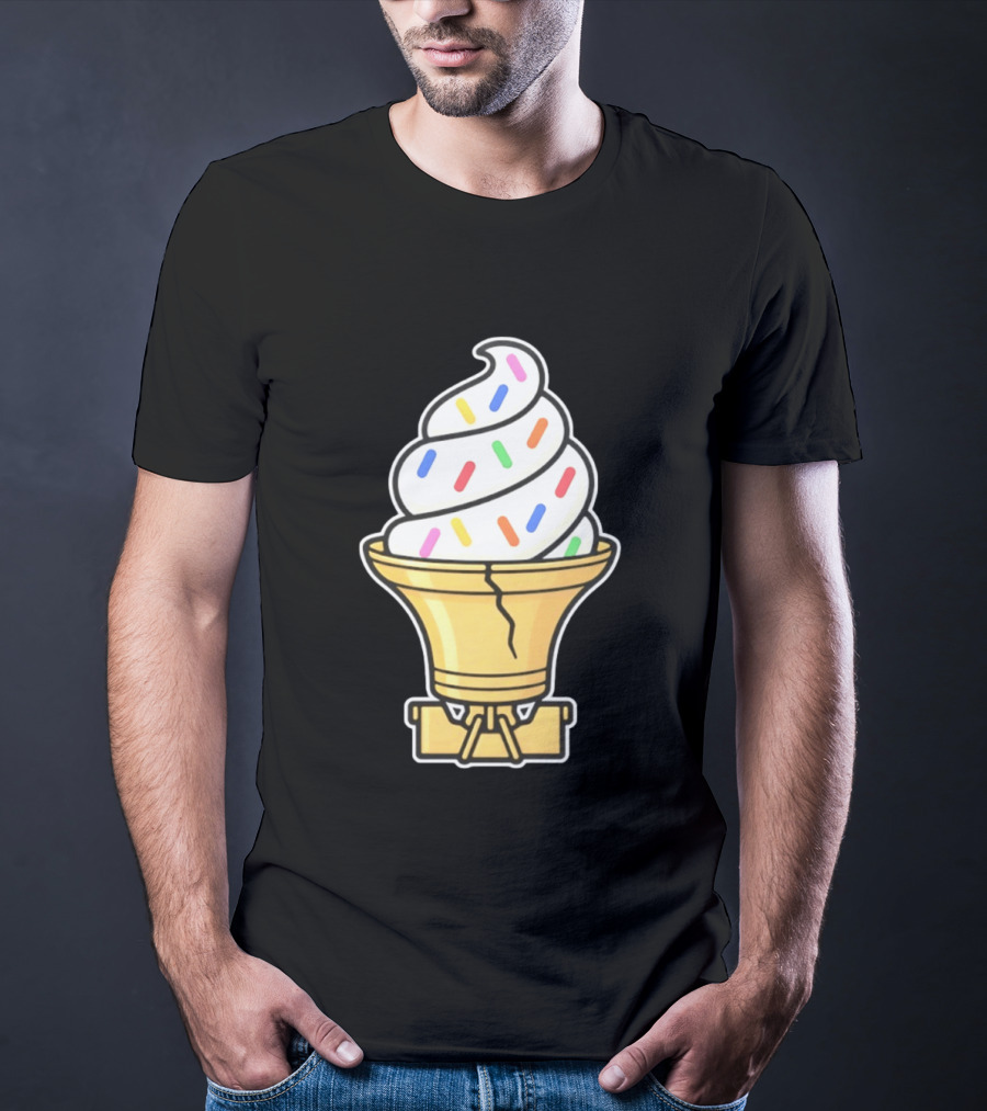 Liberty Bell Ice Cream Cone With Sprinkles Philly T-Shirt