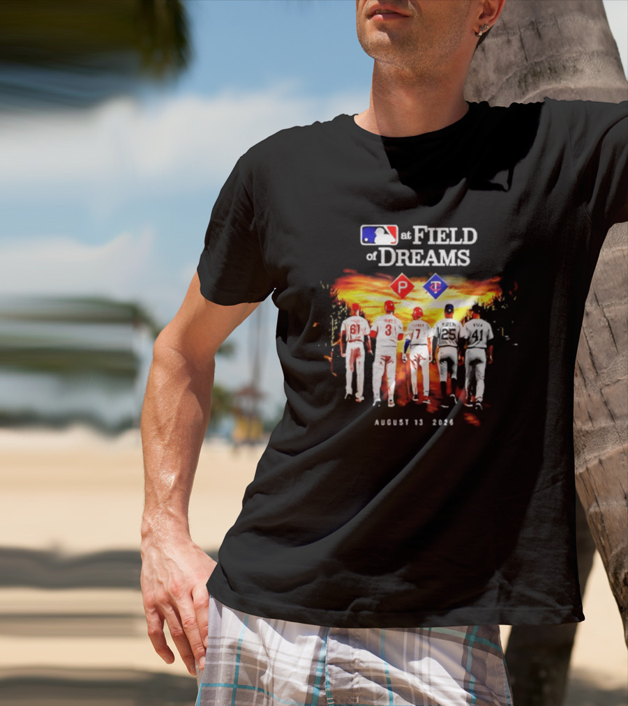 MLB Field Of Dreams Pittsburgh Pirates Vs Minnesota Twins August 13 2026 T-Shirt