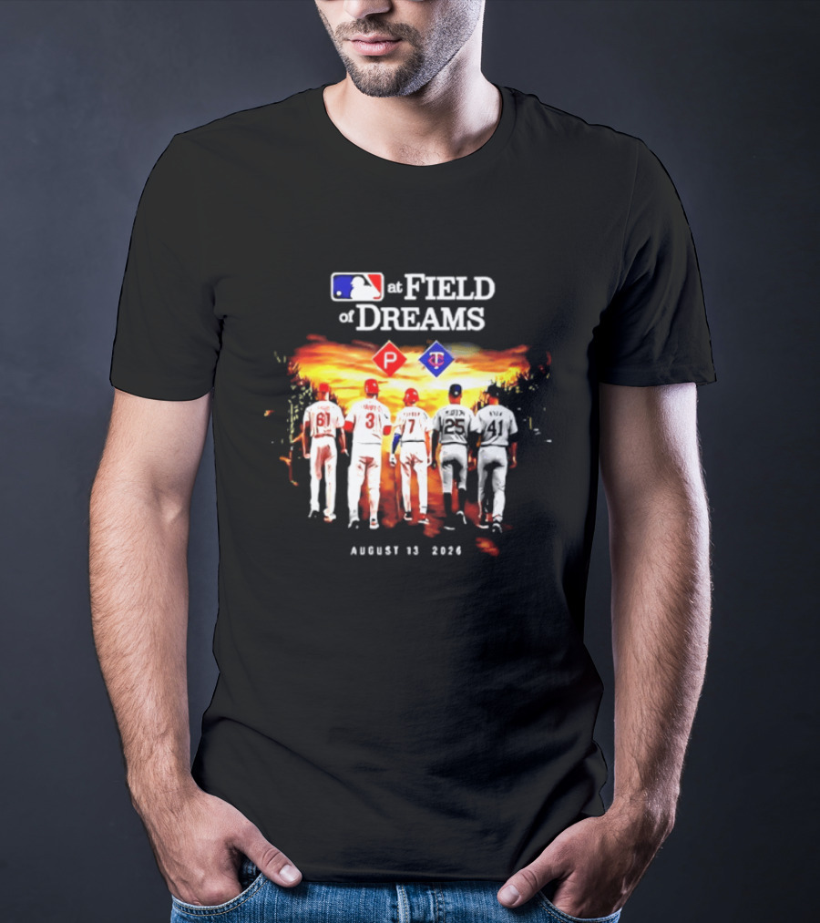 MLB Field Of Dreams Pittsburgh Pirates Vs Minnesota Twins August 13 2026 T-Shirt