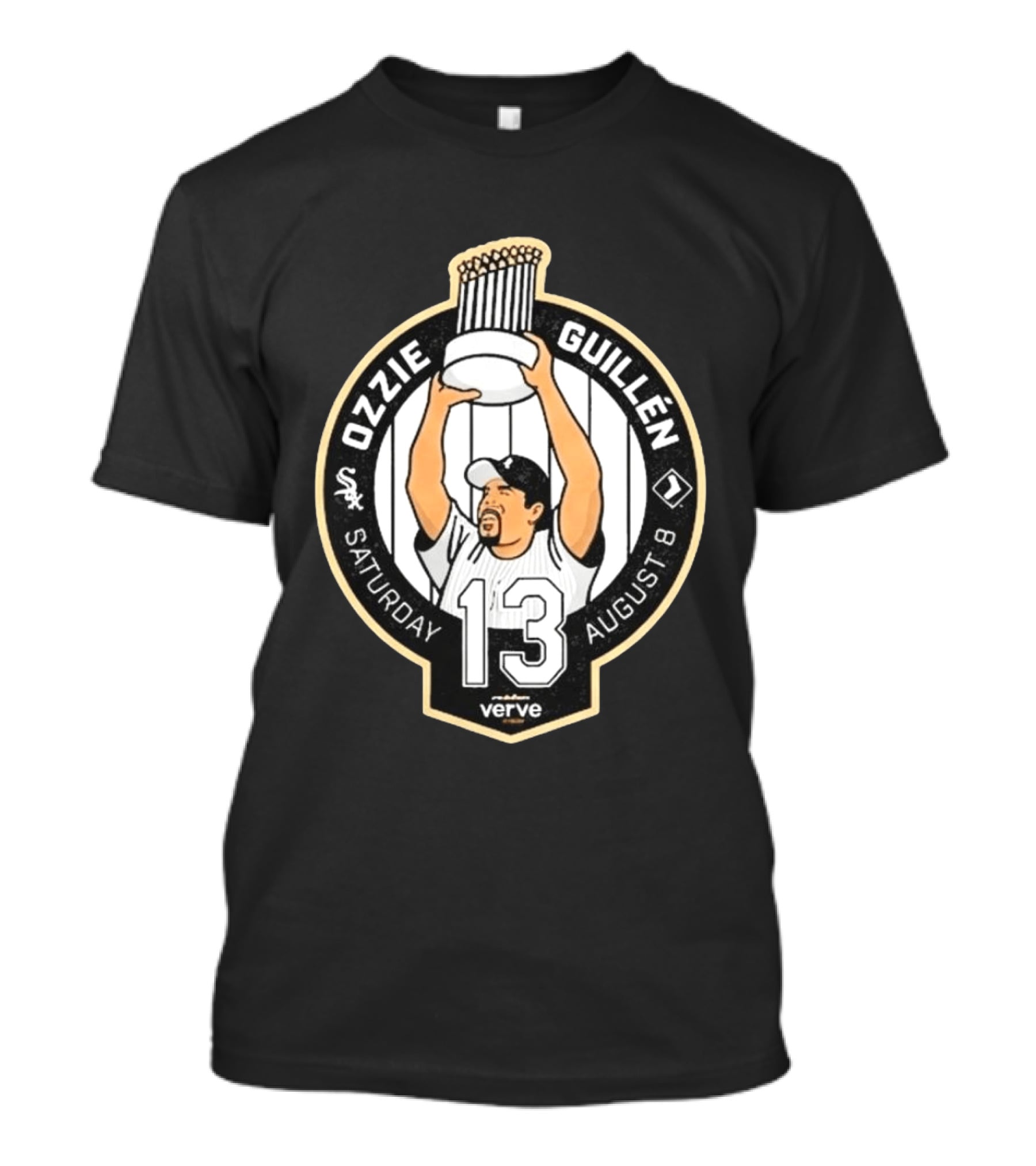 Ozzie Guillen White Sox Verve August 8 Celebration 13 T-Shirt
