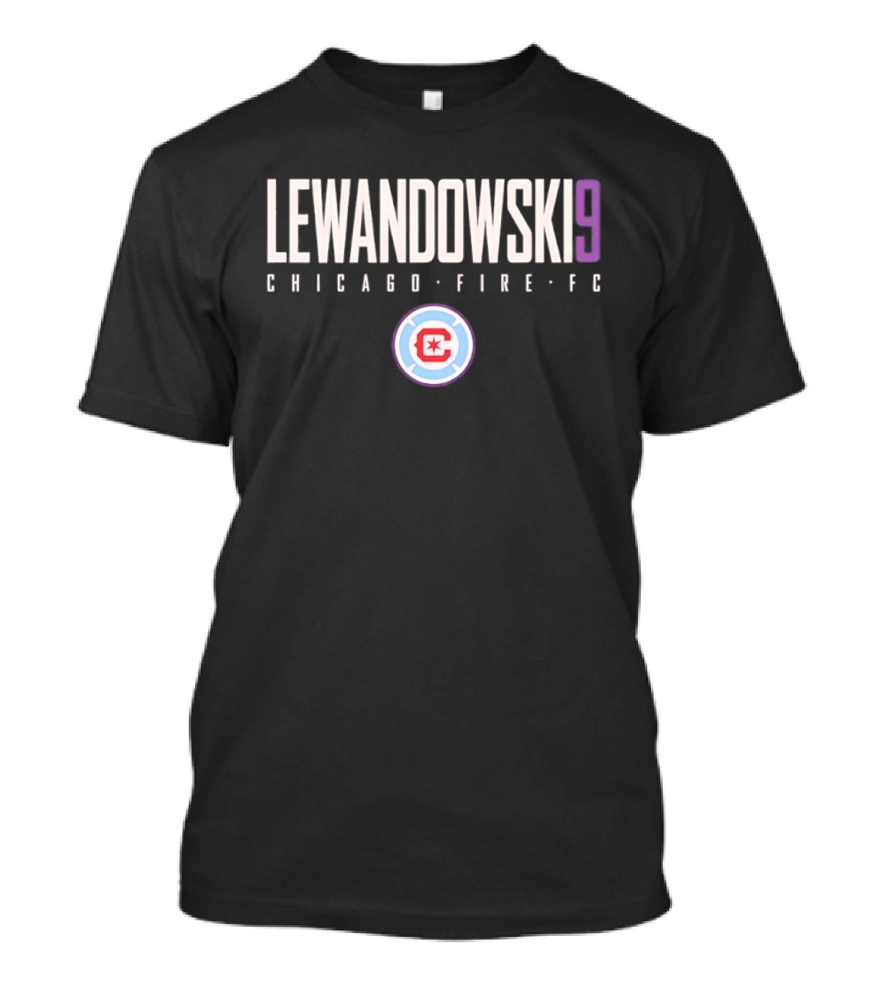 Lewandowski 9 Chicago Fire FC Official Merchandise T-Shirt