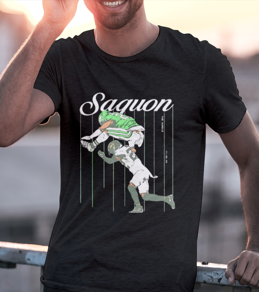 Saquon Barkley Backwards Hurdle Against Philadelphia Eagles T-Shirt