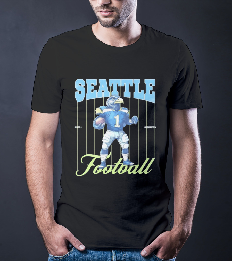 Seattle Seahawks 1 Seattle Washington Football Bird T-Shirt
