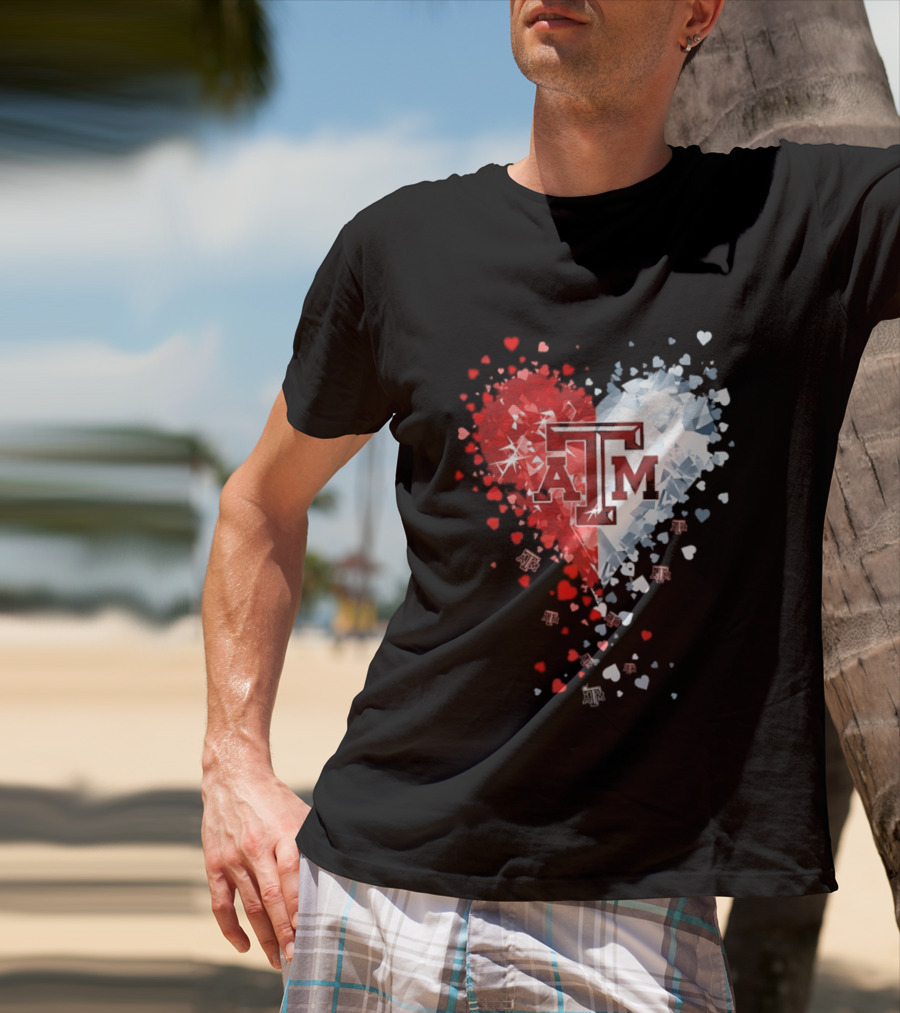 Texas A&M Aggies Heart Diamond 2026 NCAA College Station T-Shirt