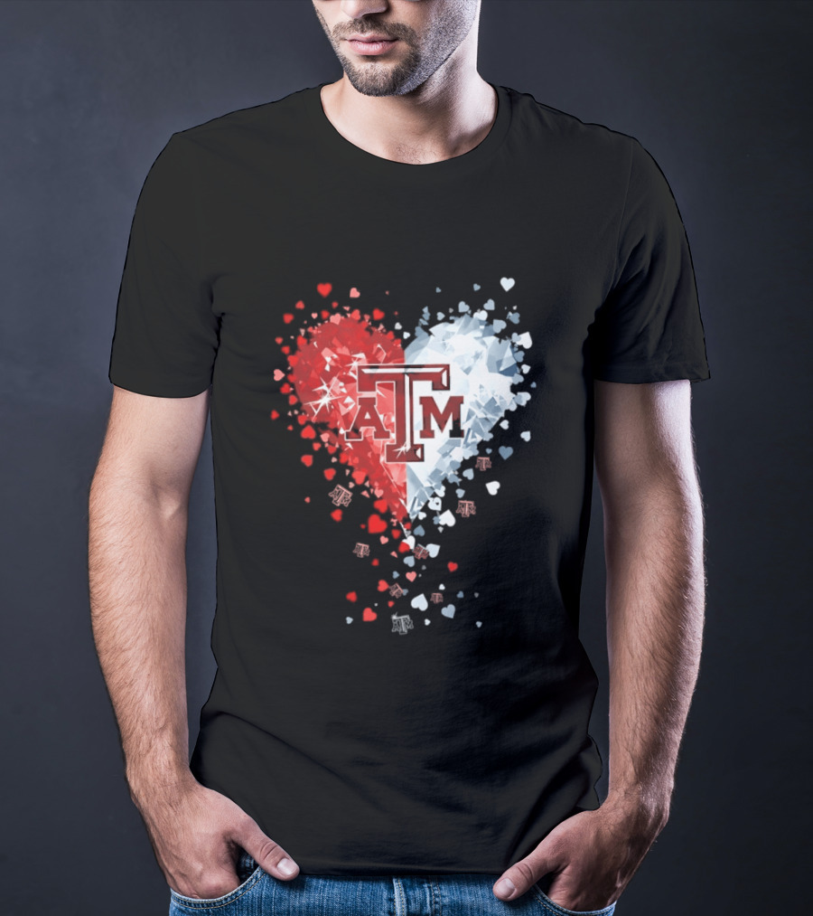 Texas A&M Aggies Heart Diamond 2026 NCAA College Station T-Shirt