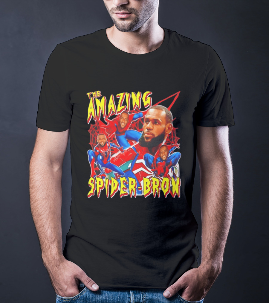 The Amazing Spider Bron LeBron James Web Slinger T-Shirt