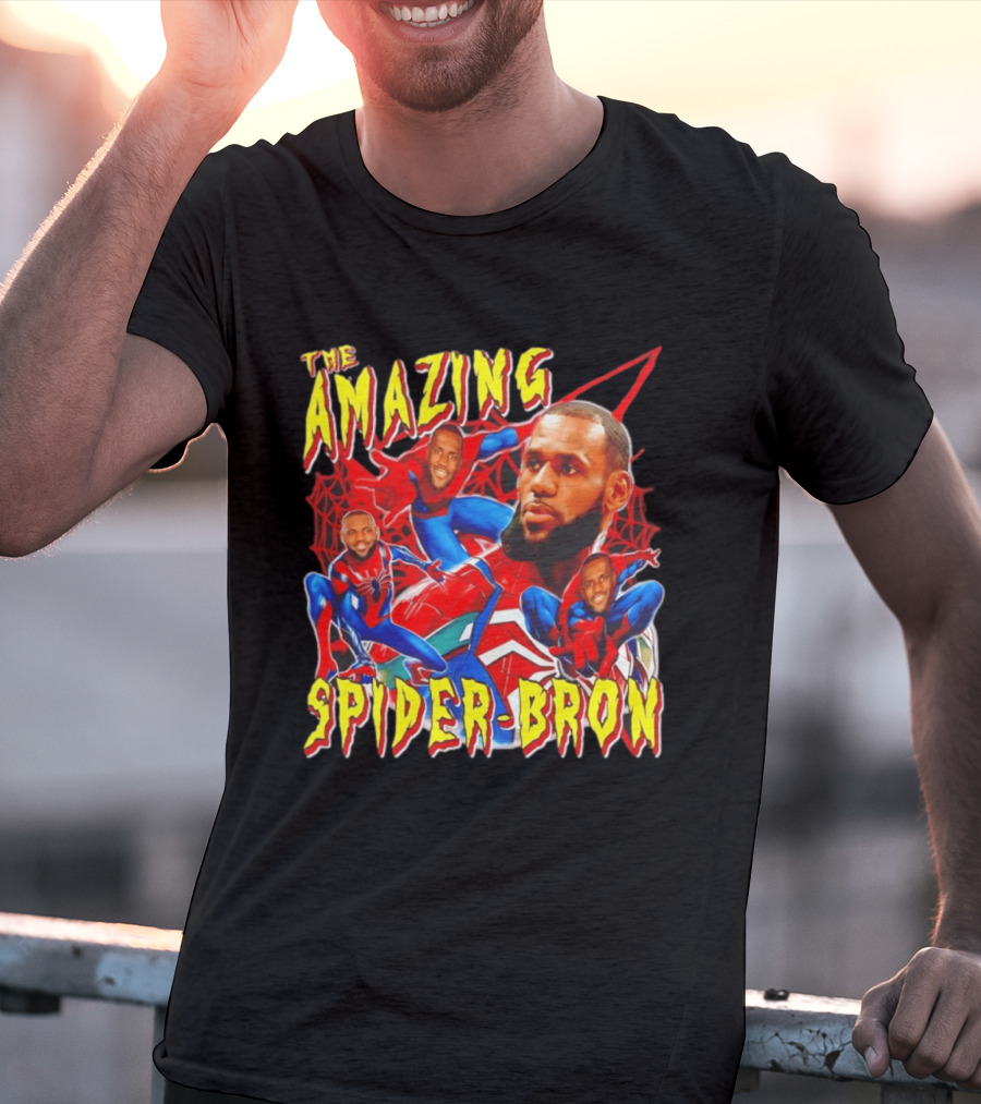 The Amazing Spider Bron LeBron James Web Slinger T-Shirt