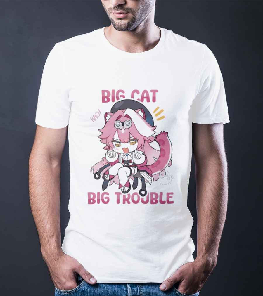 BIG Cat Prowls Into BIG Trouble Anime T-Shirt