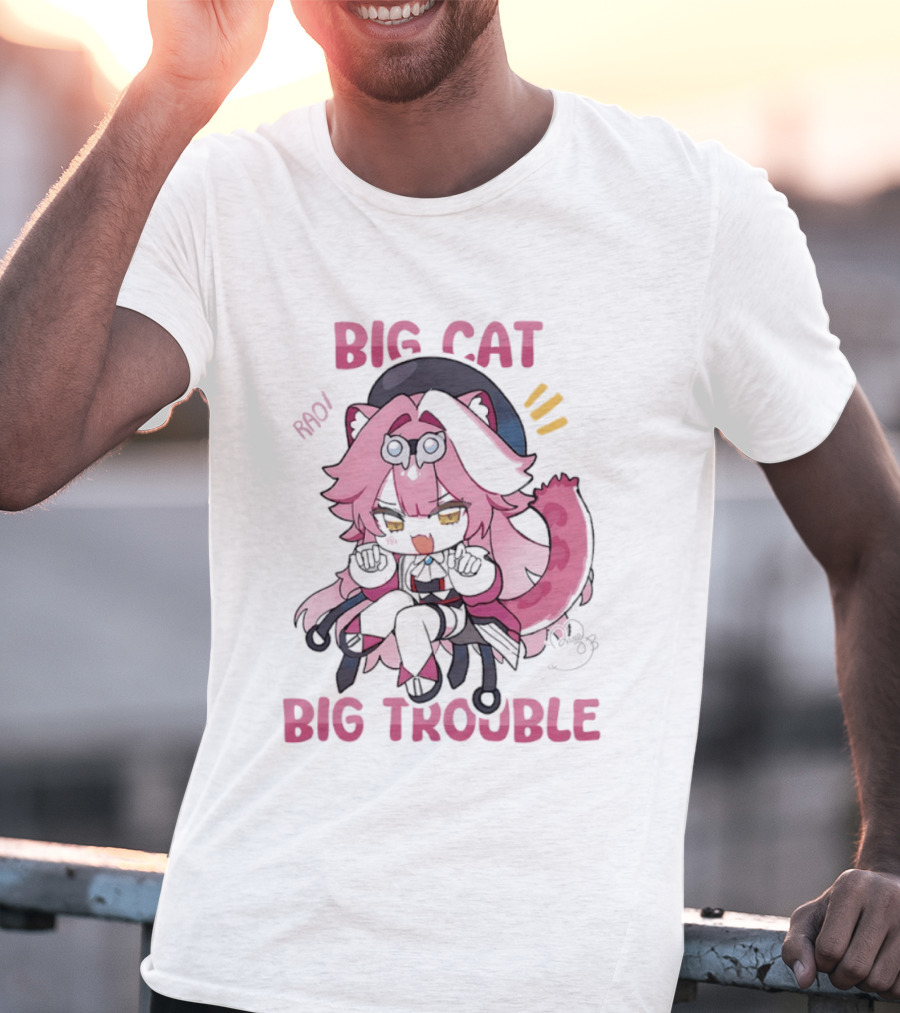 BIG Cat Prowls Into BIG Trouble Anime T-Shirt