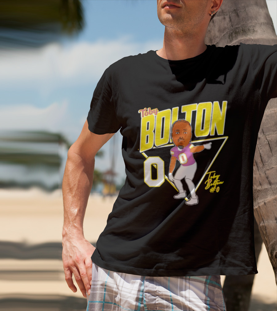 Toby Bolton 0 Caricature Tennessee Tech Football T-Shirt