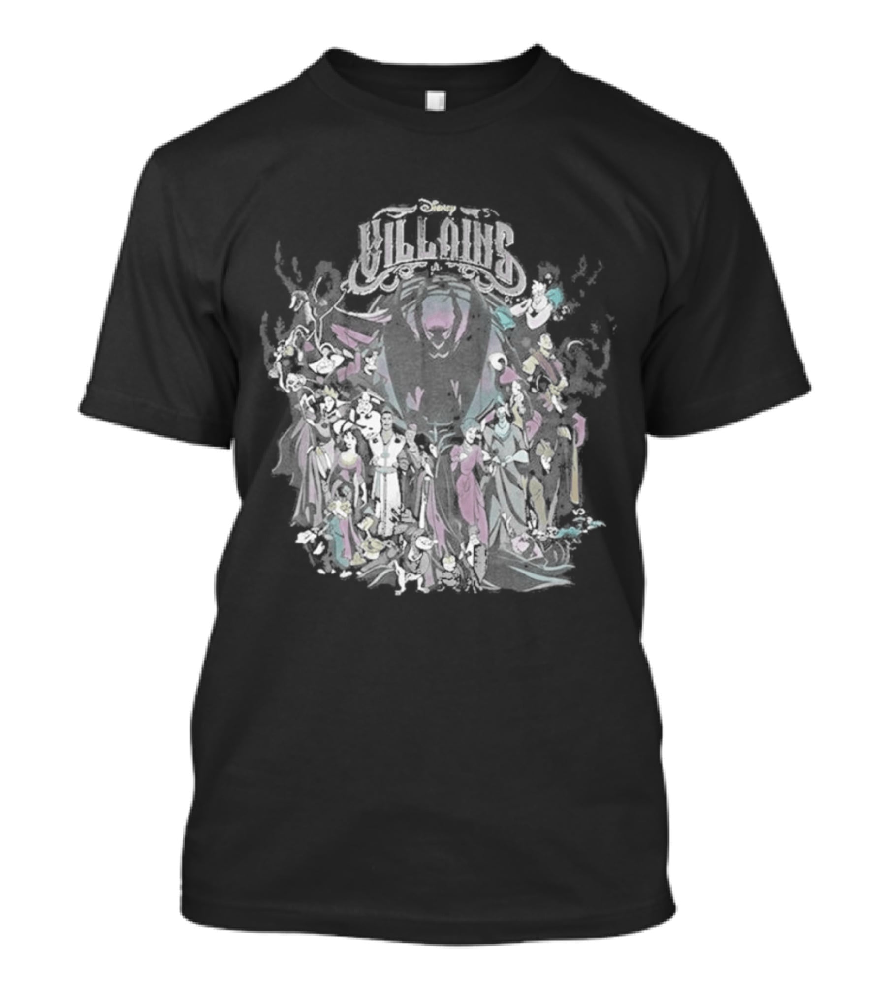 Tokyo Disney Resort Villains Evil Queen Ursula Maleficent Jafar Captain Hook Hades Dr. Facilier Scar T-Shirt
