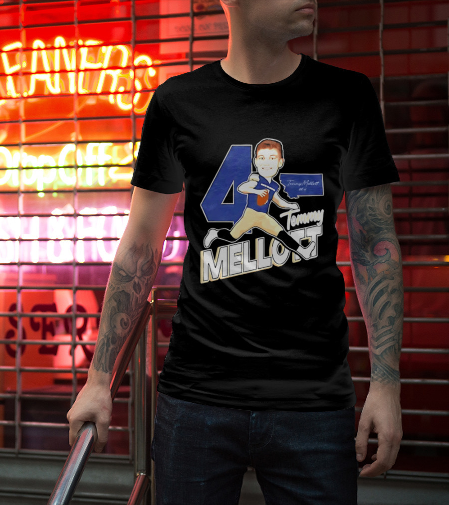 Tommy Mellott 4 Montana State Bobcats Caricature T-Shirt