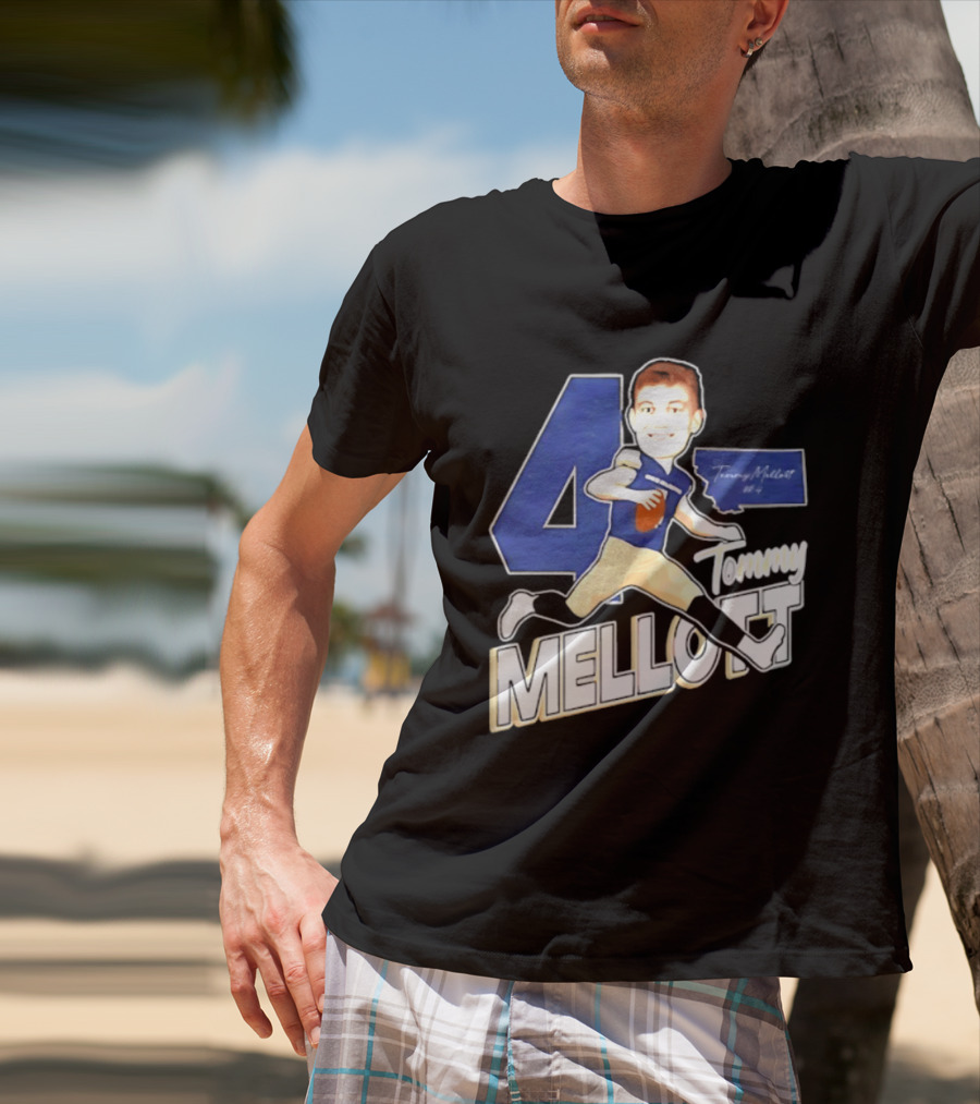Tommy Mellott 4 Montana State Bobcats Caricature T-Shirt