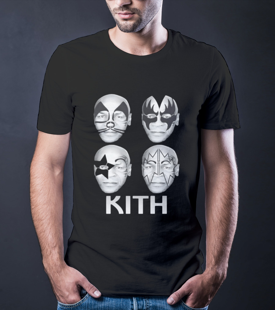 Kith Mike Tyson Kiss Band Face Paint Mashup Collection T-Shirt