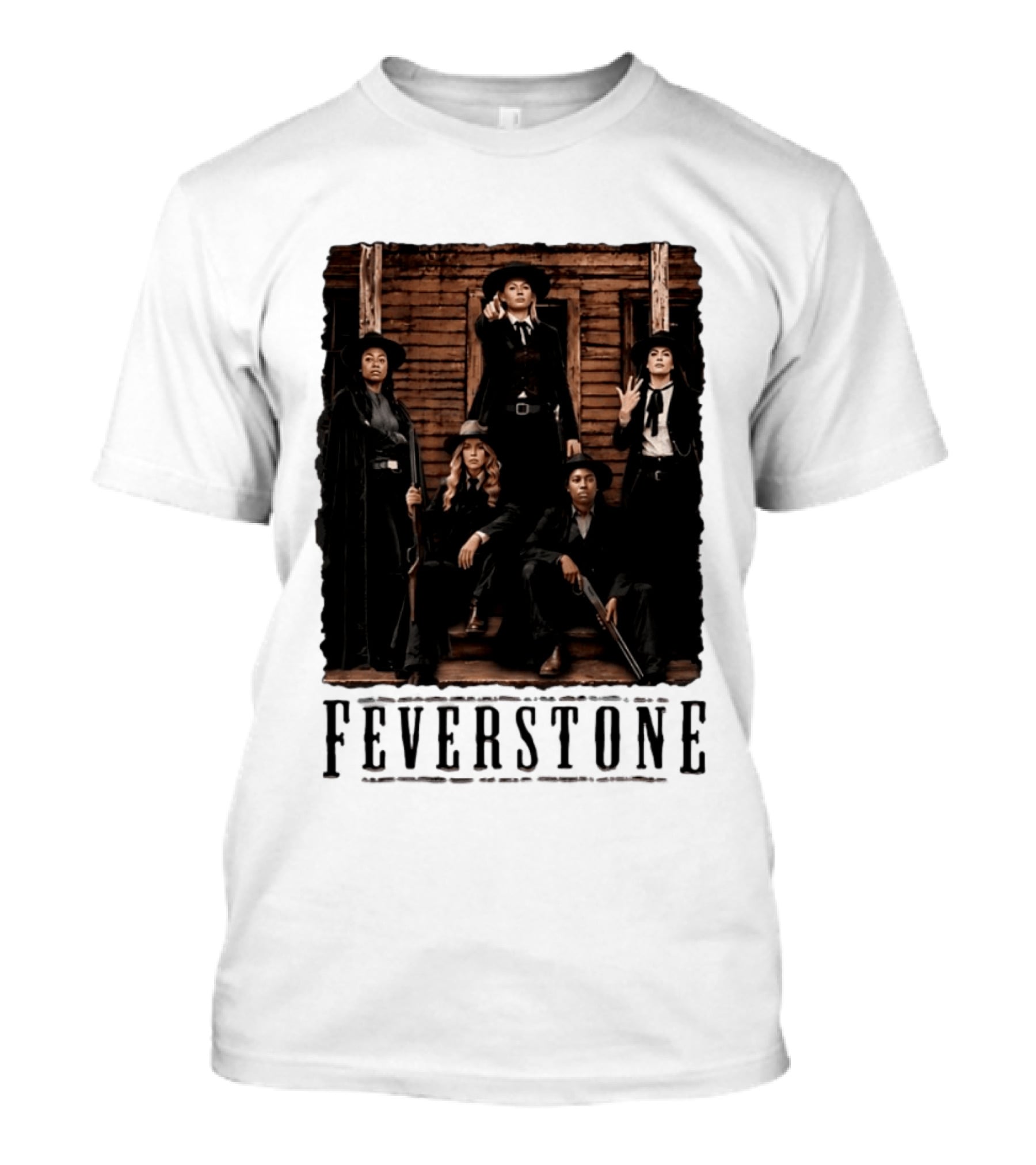 Feverstone Indiana Fever WNBA Basketball Team Western T-Shirt