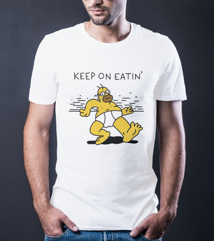Homer Simpson Keep On Eatin' The Simpsons Walking T-Shirt
