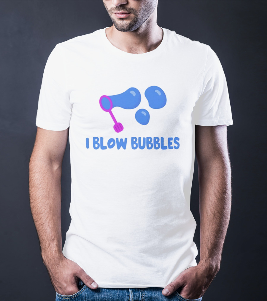 I Blow Bubbles Bubble Wand Summer Fun Playful Adventure T-Shirt