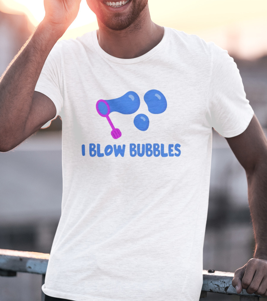 I Blow Bubbles Bubble Wand Summer Fun Playful Adventure T-Shirt