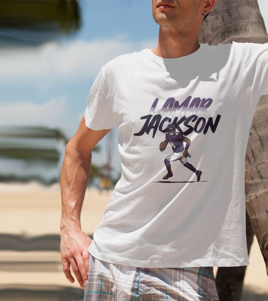 Lamar Jackson 8 Baltimore Ravens Football 2026 T-Shirt