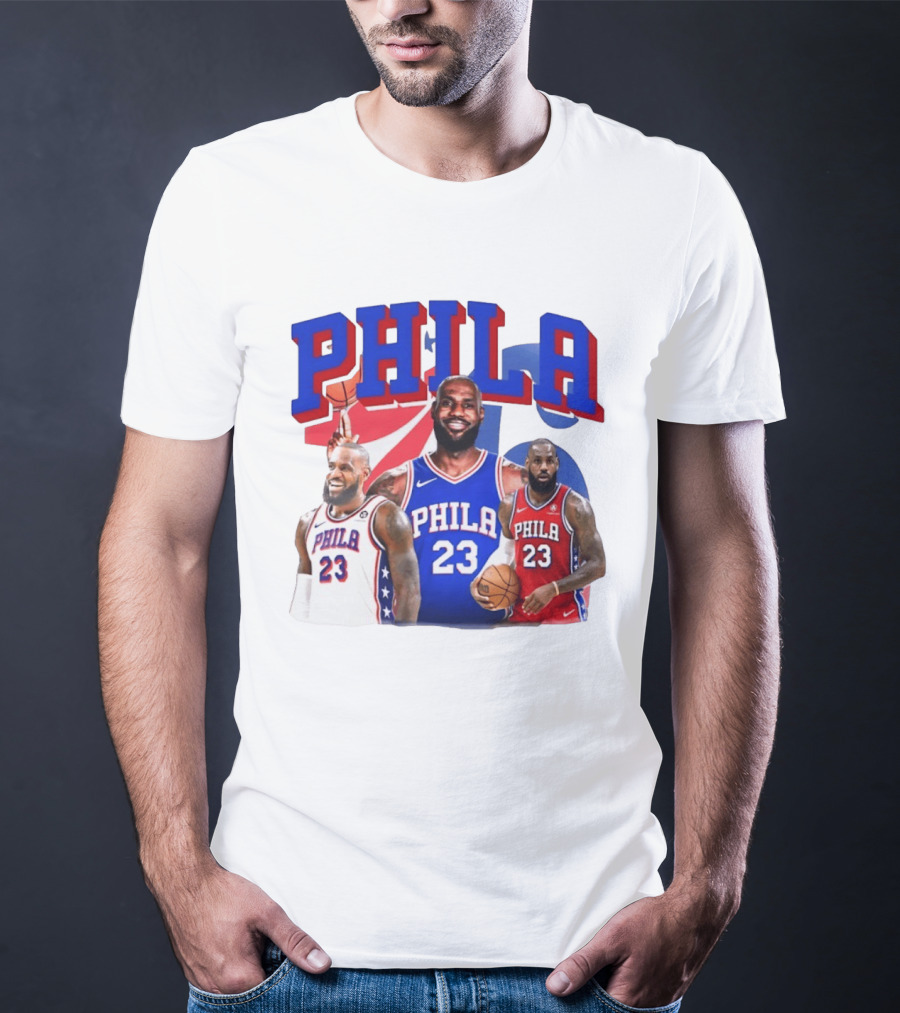 LeBron James Phila 23 Philadelphia Basketball T-Shirt