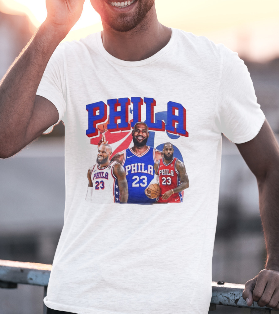 LeBron James Phila 23 Philadelphia Basketball T-Shirt