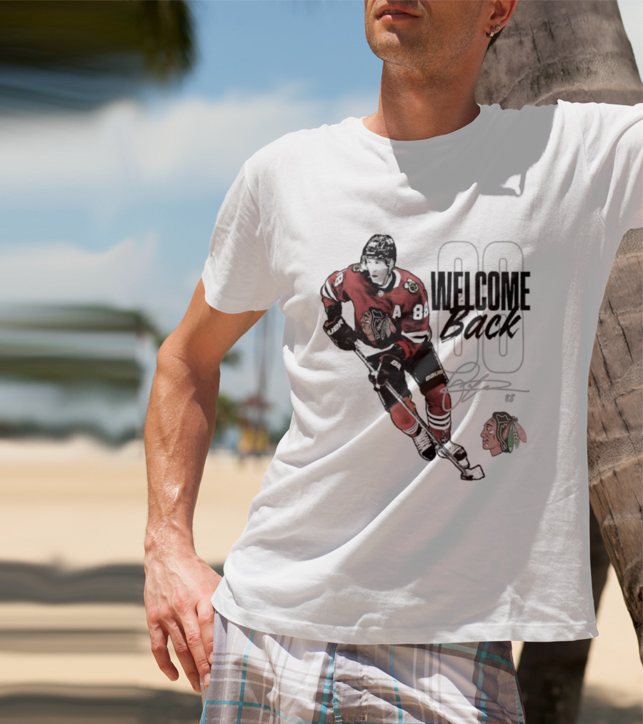 Patrick Kane 88 Chicago Blackhawks Welcome Back T-Shirt