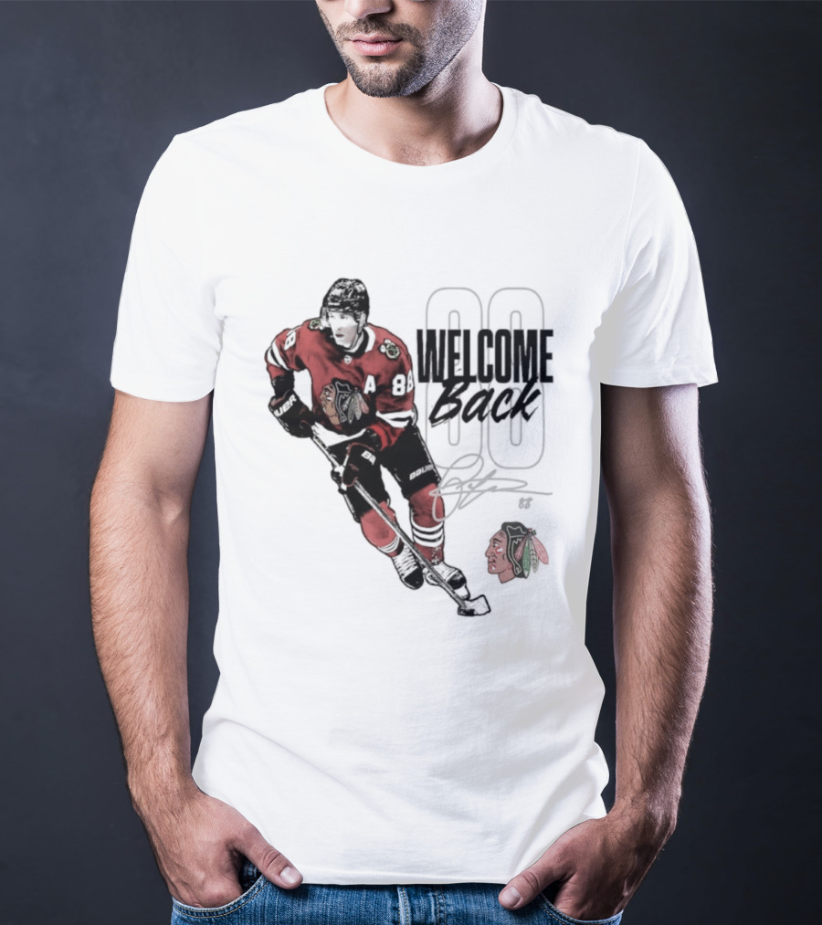 Patrick Kane 88 Chicago Blackhawks Welcome Back T-Shirt