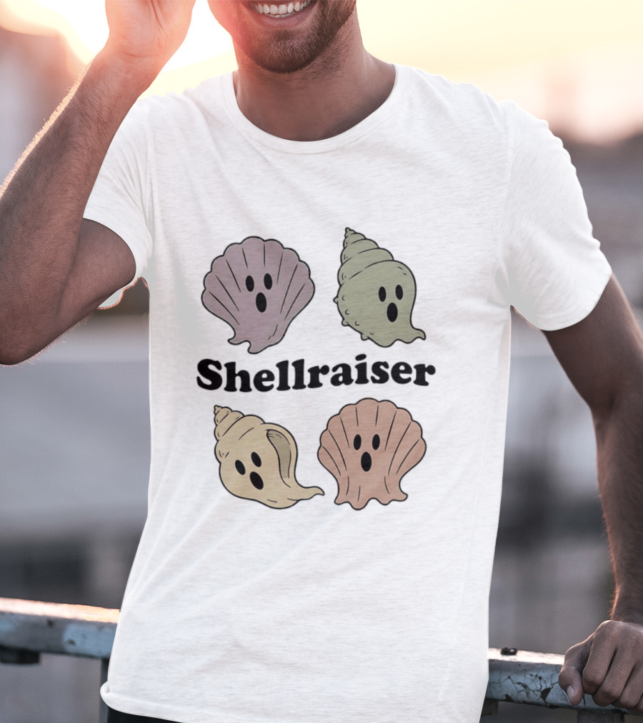 Shellraiser Ghost Shells Spooky Ocean T-Shirt