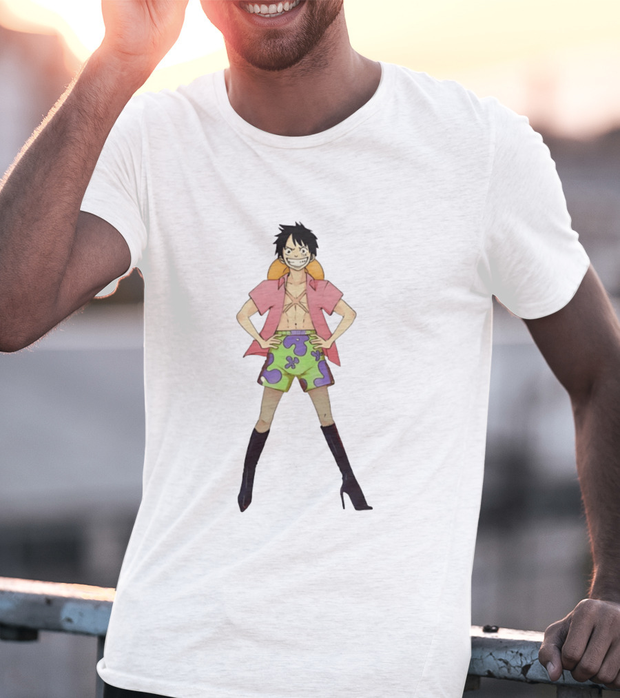 One Piece Luffy Stripper Monkey Straw Hat Pirates T-Shirt