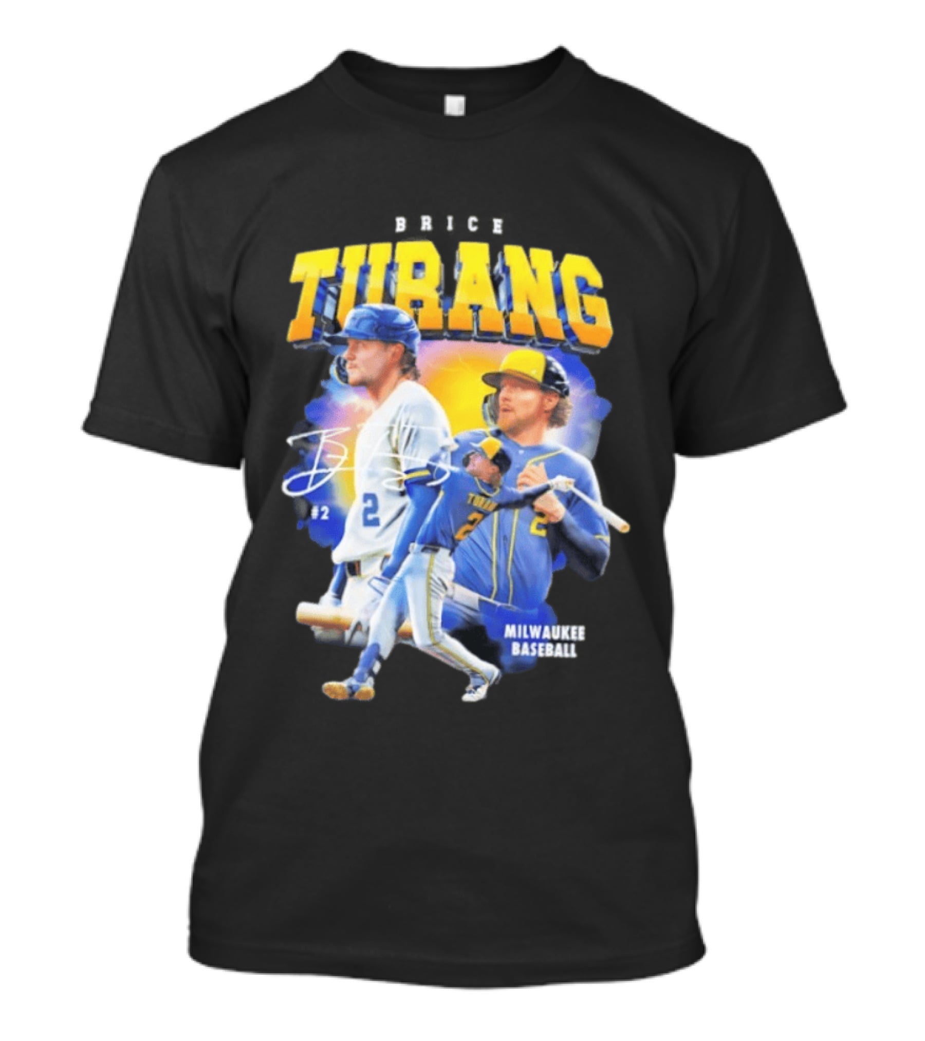Brice Turang Milwaukee Brewers Baseball #2 T-Shirt
