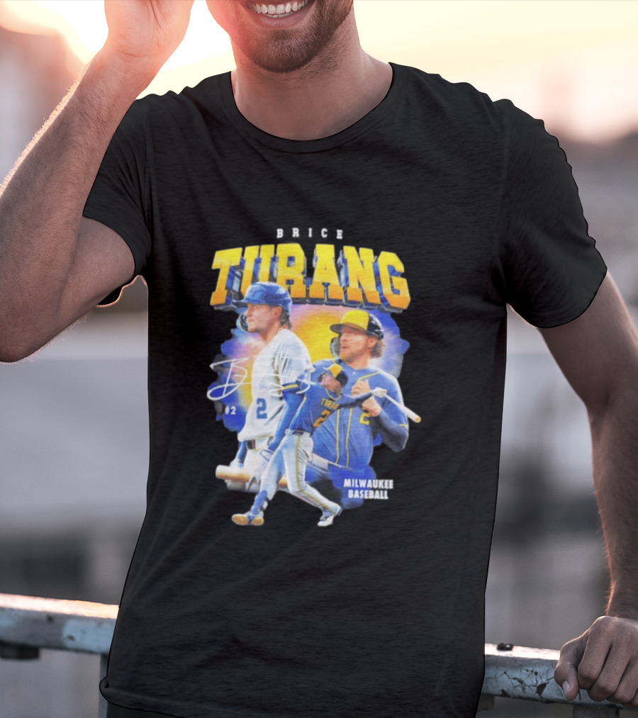 Brice Turang Milwaukee Brewers Baseball #2 T-Shirt