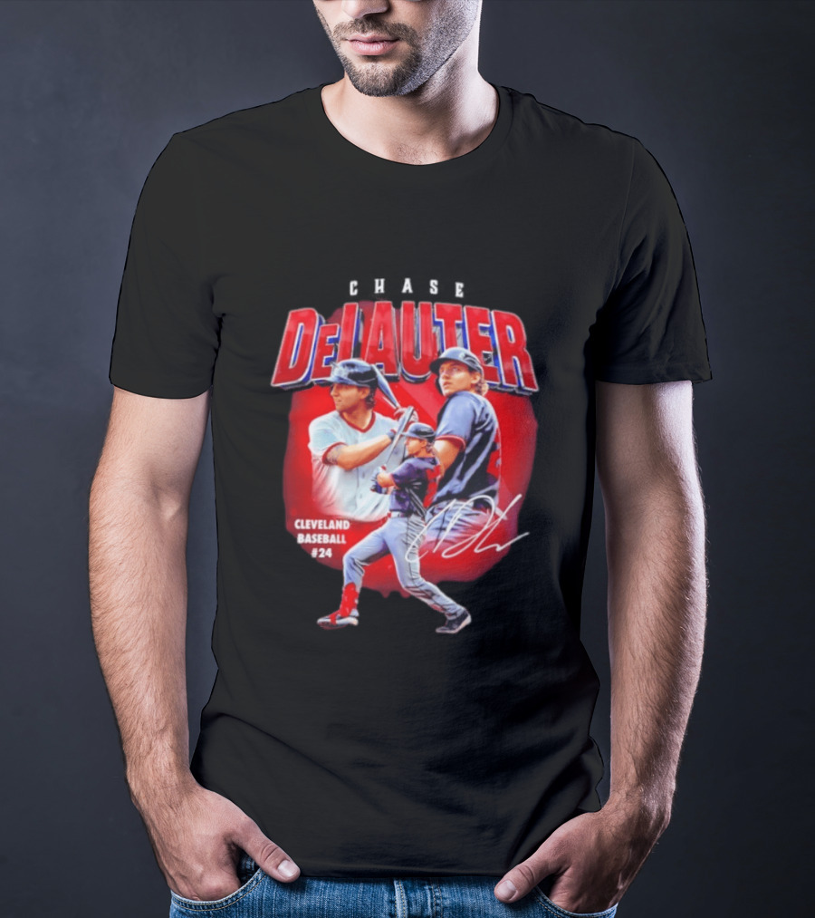 Cleveland Baseball Chase DeLauter #24 MLB 2026 Season T-Shirt