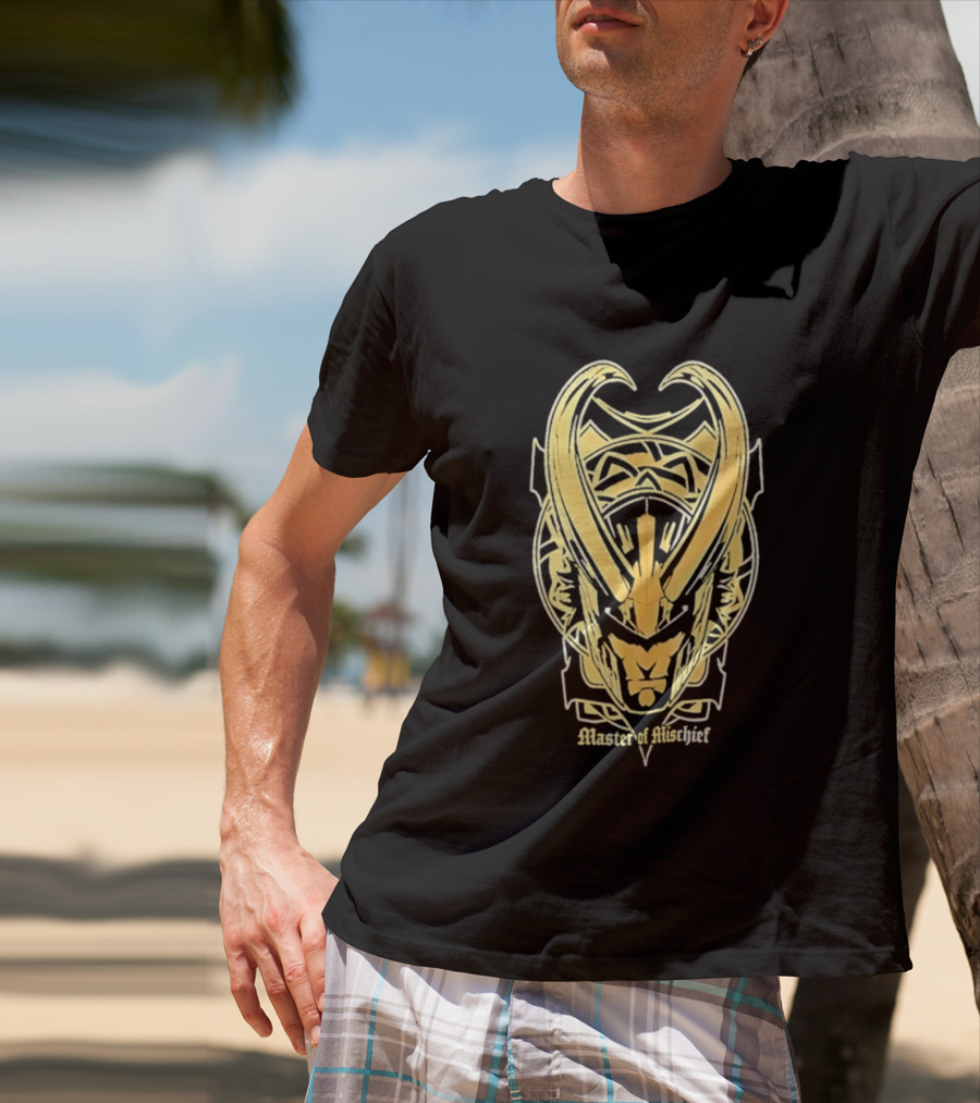 Loki Marvel Master Of Mischief Helmet T-Shirt