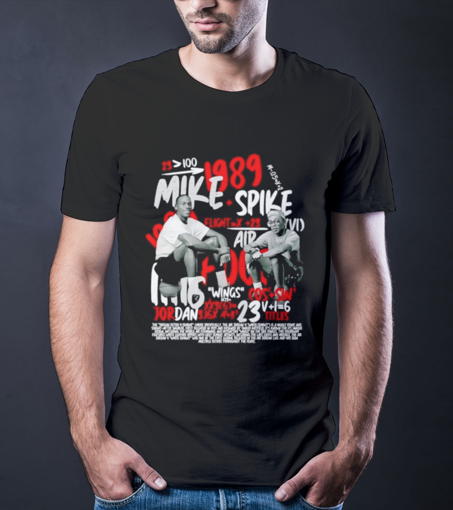 1989 Mike Spike Air Mars 100 Points 23 Wins 1.16 DAN Horsepower Basketball T-Shirt