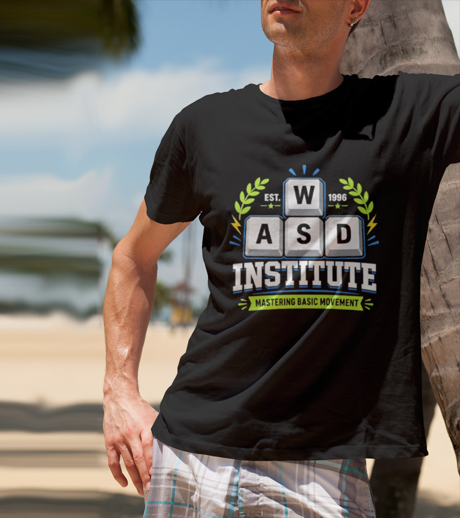 WASD Institute Est 1996 Mastering Basic Movement Keyboard Keys T-Shirt