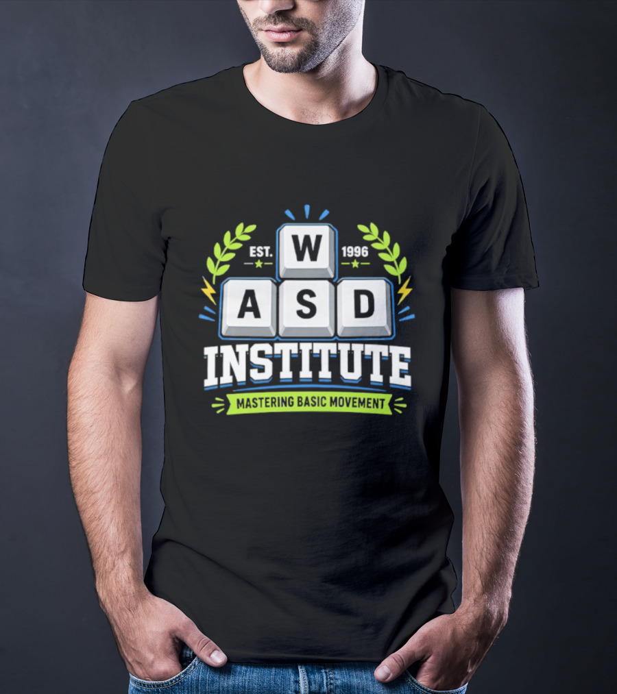 WASD Institute Est 1996 Mastering Basic Movement Keyboard Keys T-Shirt