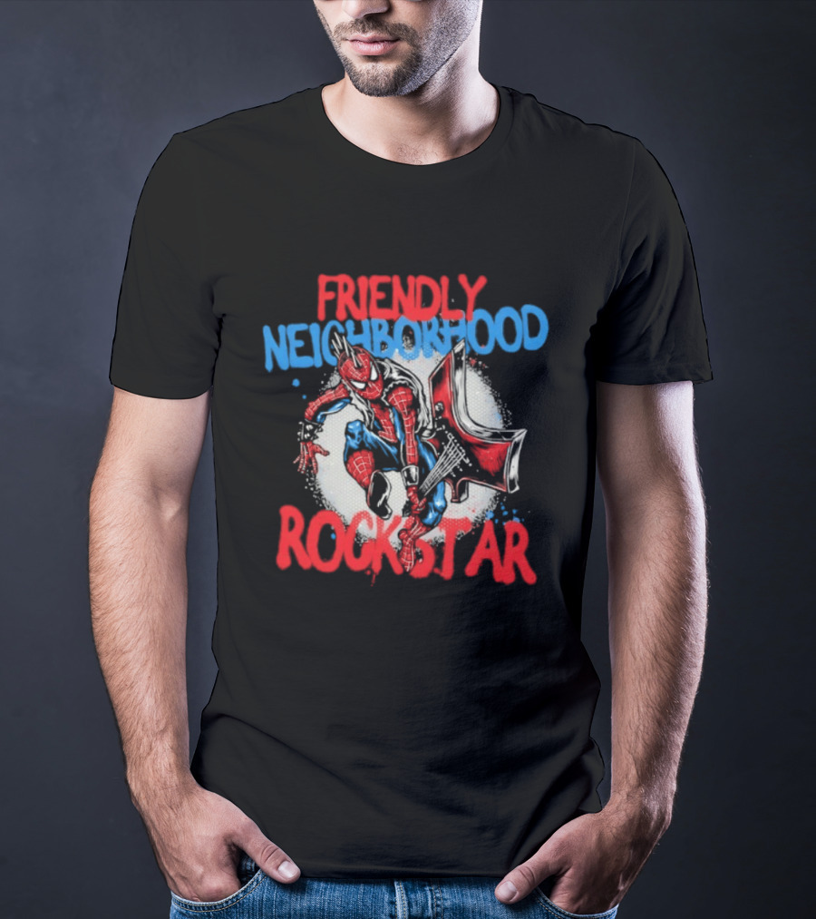 Friendly Neighborhood Rockstar Spider Man Marvel Comics T-Shirt