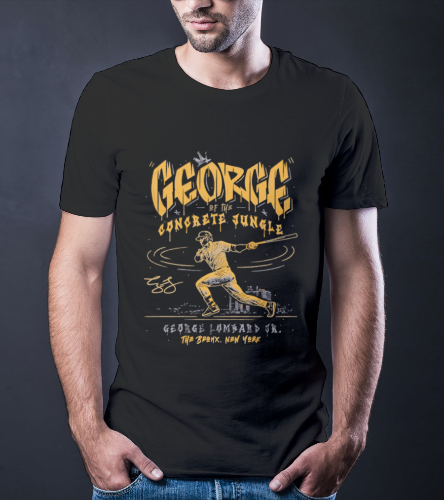 George Concrete Jungle George Lombard Jr Yankees The Bronx New York T-Shirt