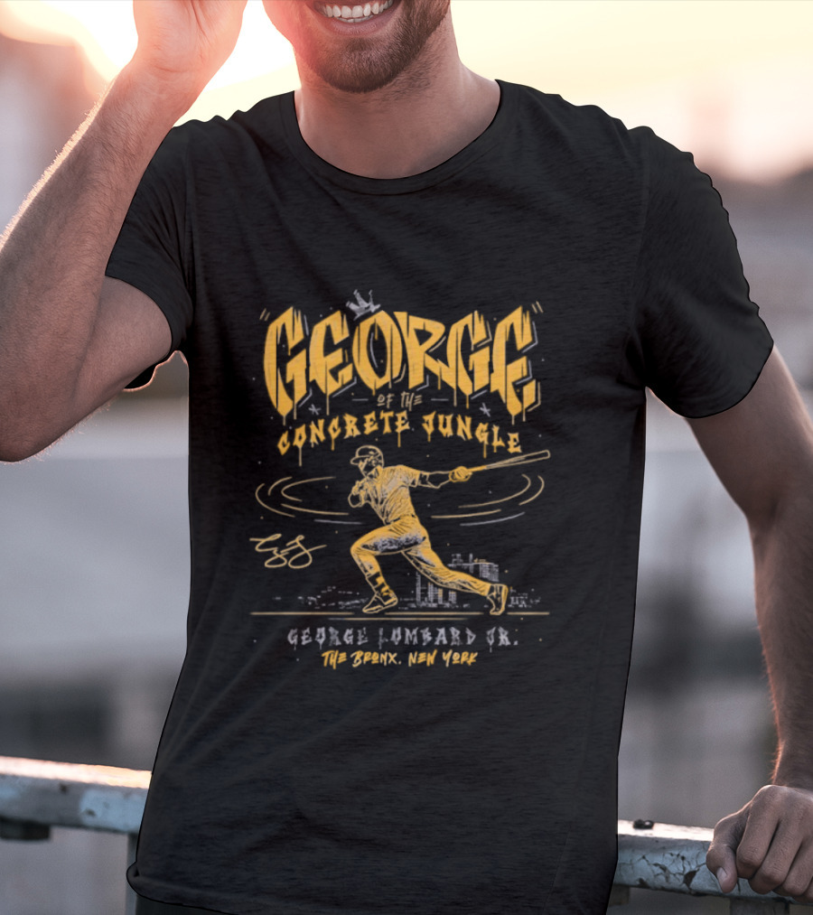 George Concrete Jungle George Lombard Jr Yankees The Bronx New York T-Shirt