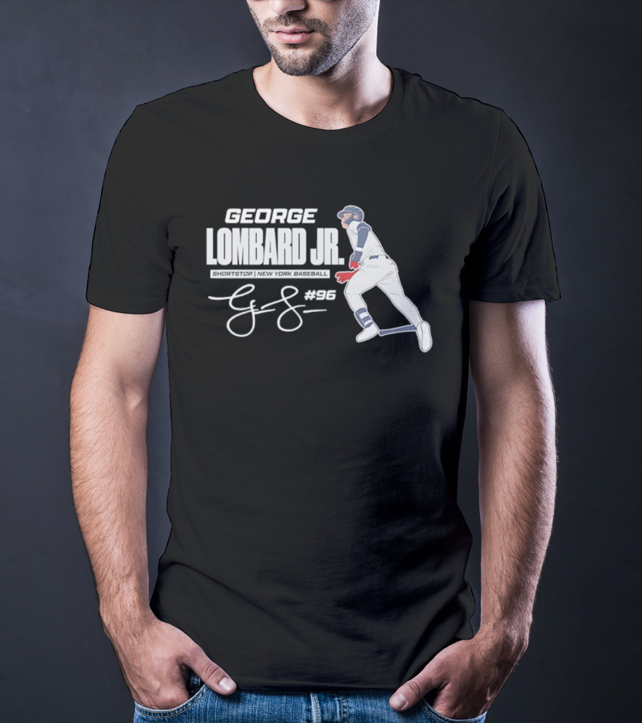 George Lombard Jr 96 New York Yankees MLB 2026 Baseball Player Series T-Shirt