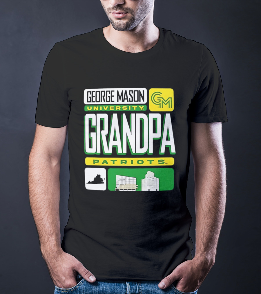 George Mason University Grandpa Patriots GM University T-Shirt