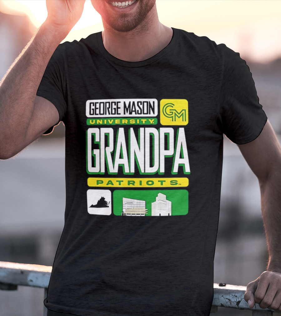 George Mason University Grandpa Patriots GM University T-Shirt