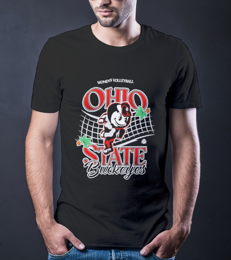 Ohio State Buckeyes Women's Volleyball Vintage Brutus T-Shirt