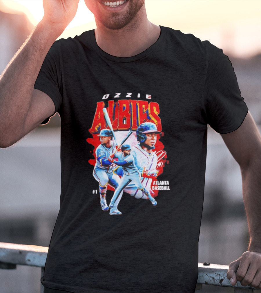 Ozzie Albies Atlanta Baseball 01 2026 MLB Collage T-Shirt