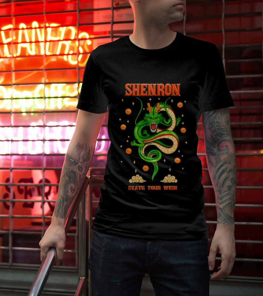 Shenron State Your Wish Dragon Ball Z Dragon Balls Anime T-Shirt