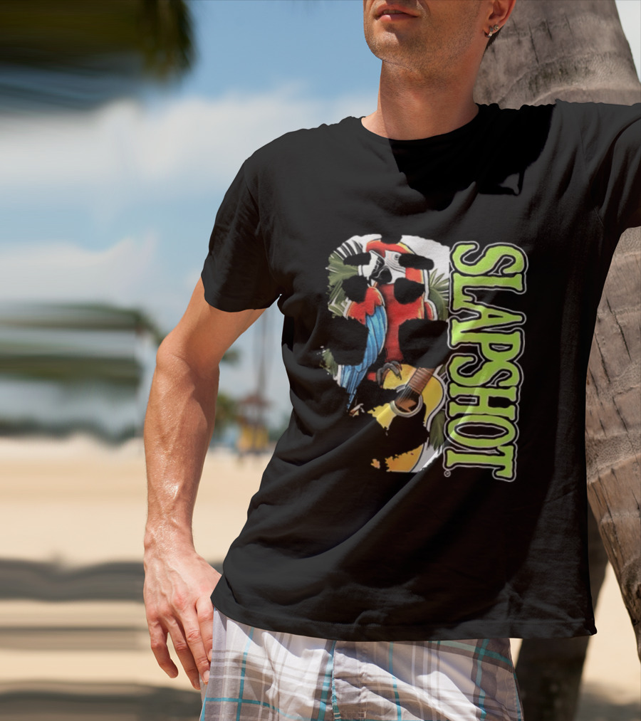 SLAPSHOT Parrot Wasting Away Boston Massachusetts 1985 2026 Two Sided T-Shirt